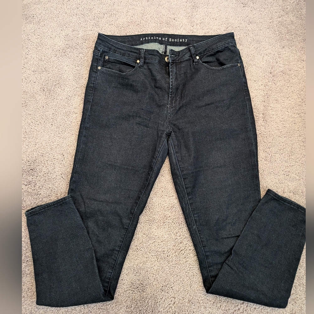 Articles of Society Skinny Leg Jeans Dark Blue - Women's Size 31